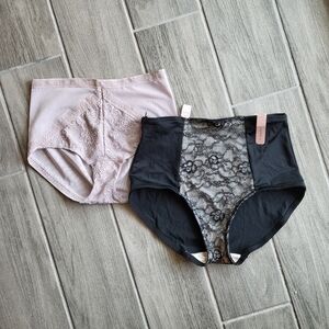 2 pair Sophie B. Intimates Lace high waisted pinup lavender panties bottoms NWT